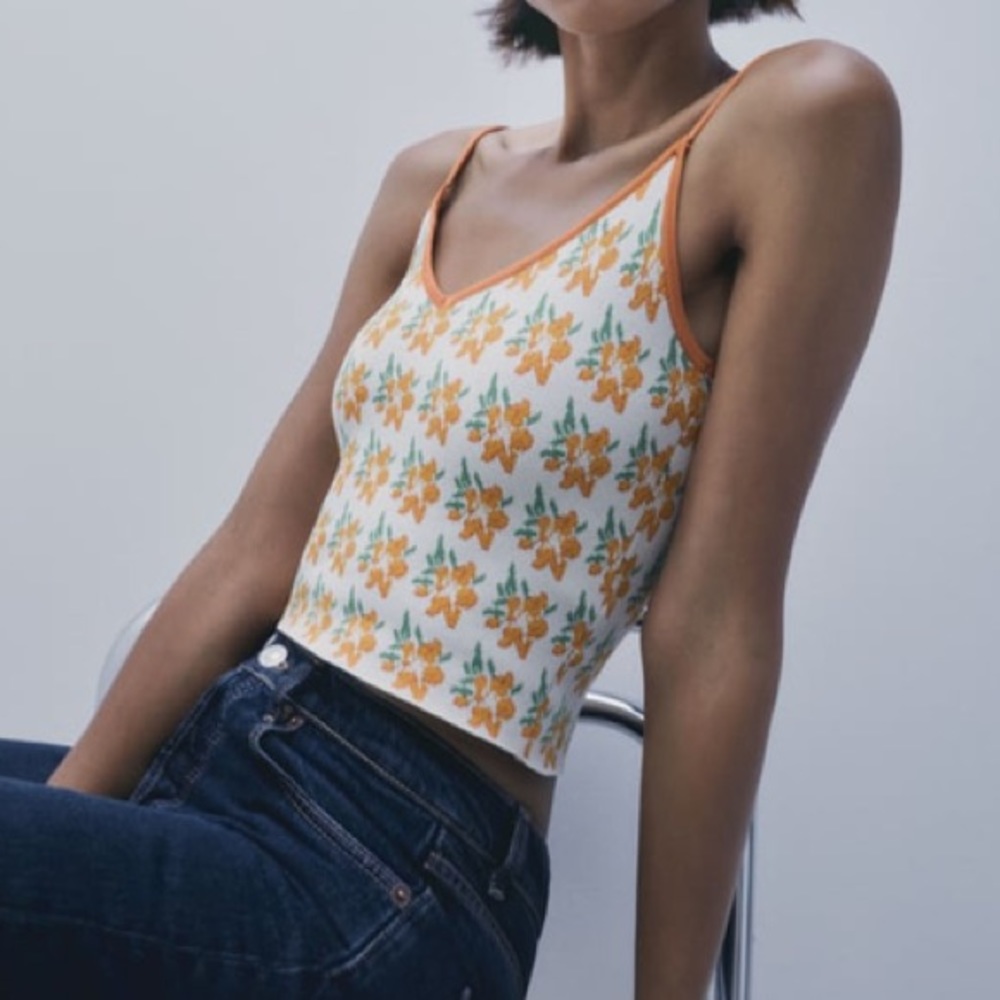 Zara Floral Tank Top